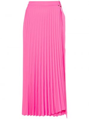 Plisované midi sukně Nissa růžové