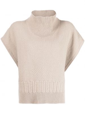 Вълнен пуловер Armani Exchange кафяво