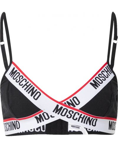 Moschino Underwear Podprsenka  čierna / biela / červená