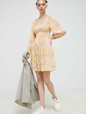 Sukienka mini Billabong żółta