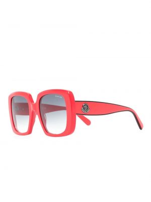 Spalvų gradiento rašto akiniai nuo saulės Moncler Eyewear raudona