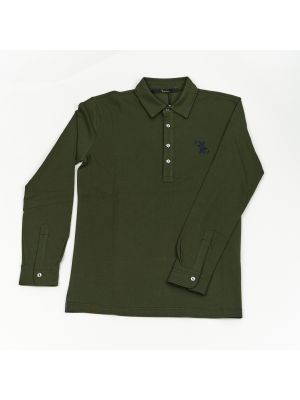 Рубашка с вышивкой Billionaire зеленая