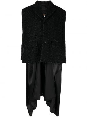 Oversized bunda na gombíky Comme Des Garçons čierna