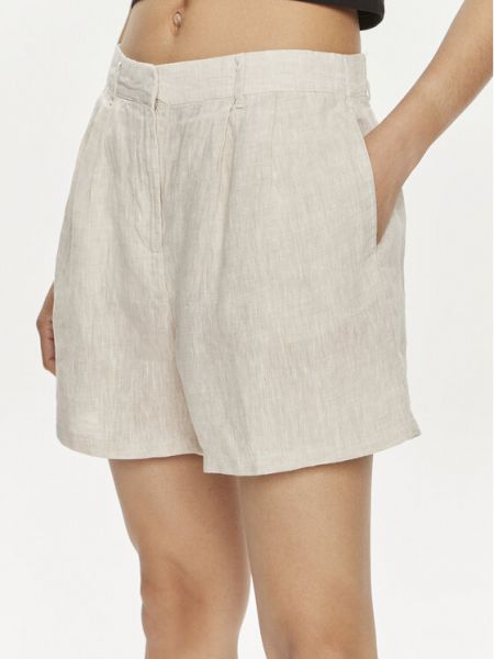 Shorts en tricot Gina Tricot beige