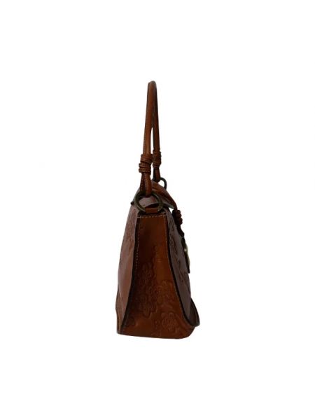 Bolsa de cuero Valentino Vintage marrón