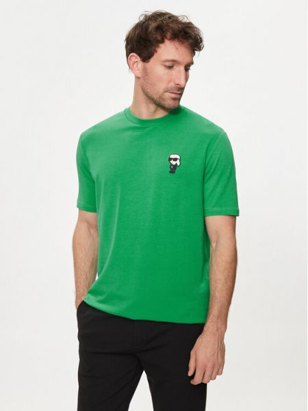 Тениска Karl Lagerfeld зелено