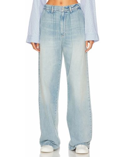 Jeans mit plisseefalten Denimist blau