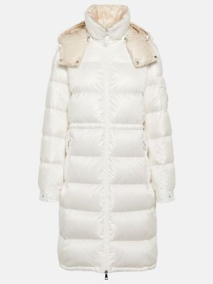Πουπουλένιο παλτό Moncler λευκό