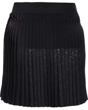 Шелковая плиссированная юбка Vanessa Bruno, черная