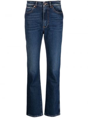 Bavlnené slim fit priliehavé skinny fit džínsy 3x1 modrá