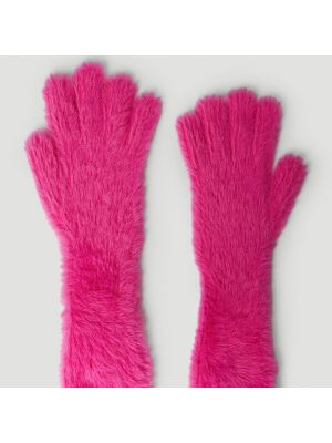 Rękawiczki Jacquemus różowe