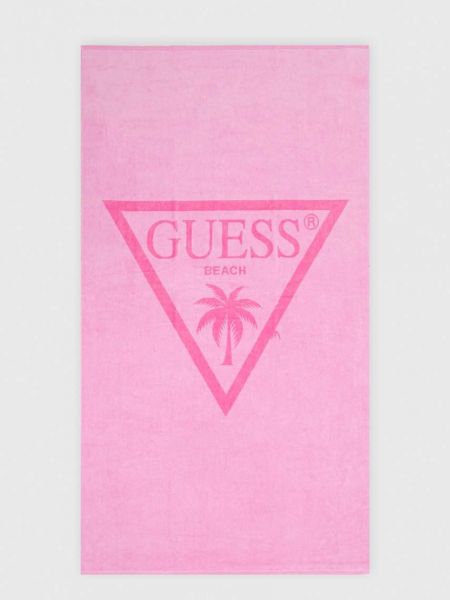 Памучен фишу Guess розово
