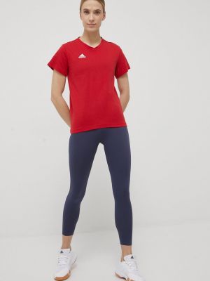 Koszulka Adidas Performance czerwona