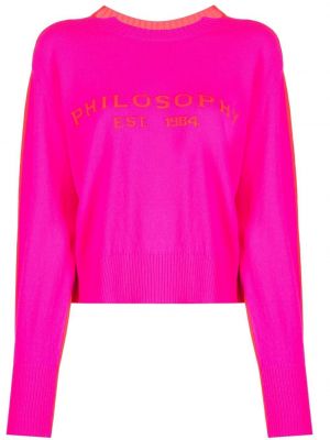 Strick pullover Philosophy Di Lorenzo Serafini pink