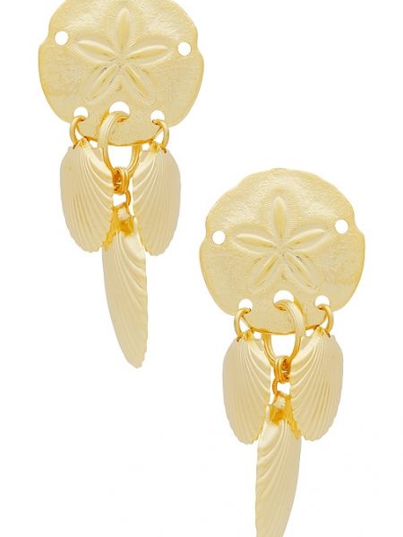 Boucles d'oreilles à boucle Elizabeth Cole doré