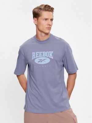 Priliehavé tričko Reebok modrá