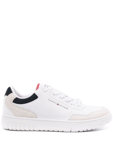 Deri sneaker Tommy Hilfiger beyaz