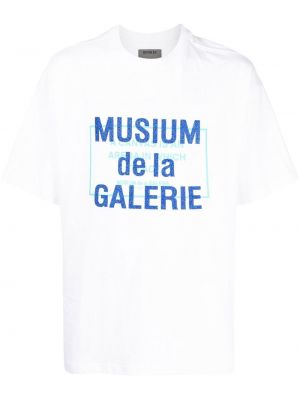 T-krekls ar apdruku Musium Div. balts