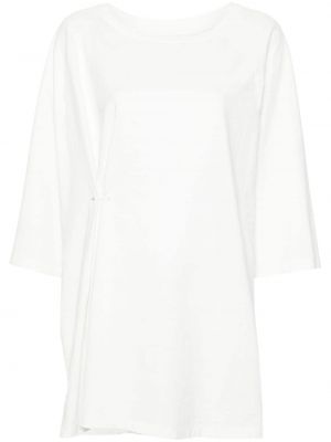 Βαμβακερή μπλούζα Mm6 Maison Margiela λευκό