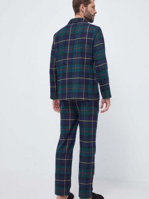 Bombažna pižama Polo Ralph Lauren zelena