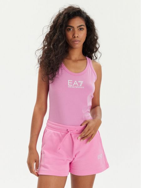 Marškinėliai Ea7 Emporio Armani rožinė