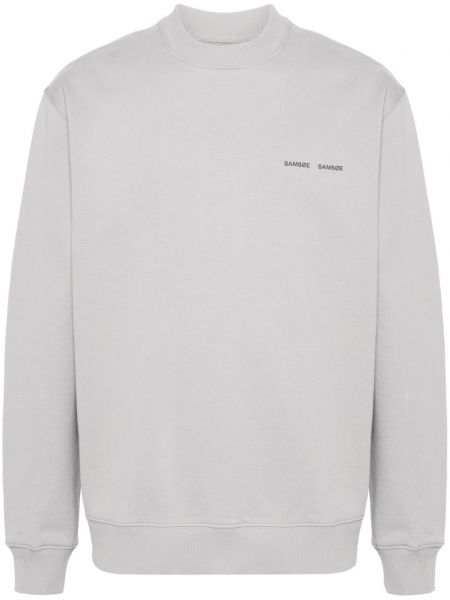 Sweatshirt mit print Samsøe Samsøe grau