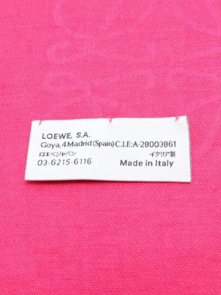 Žakárový šál Loewe Pre-owned růžový