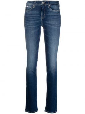 Jeans skinny a vita alta Calvin Klein Jeans blu