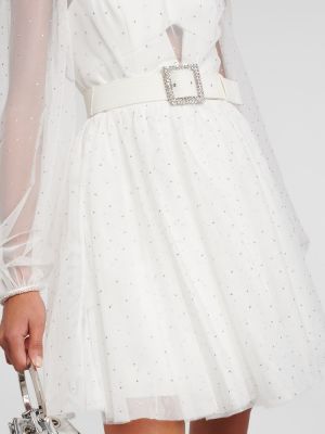 Mini robe à imprimé Rebecca Vallance blanc