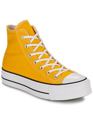 Sneakers con motivo a stelle Converse Chuck Taylor All Star giallo