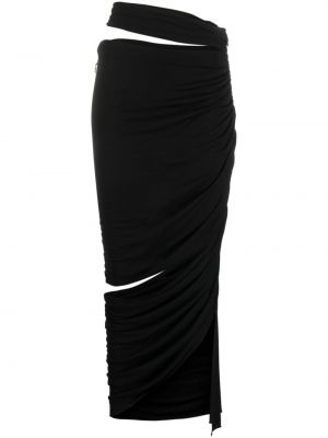 Drapované koktejlové šaty Andreadamo černé