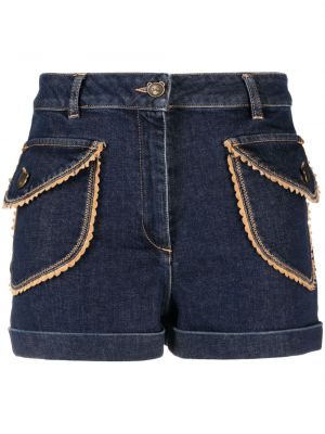 Shorts di jeans Moschino blu