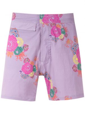 Kratke hlače s potiskom Amir Slama vijolična
