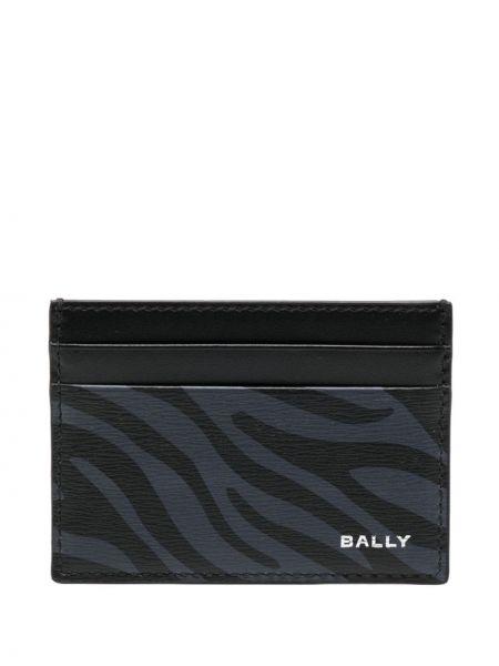 Kožni novčanik s printom sa zebra printom Bally