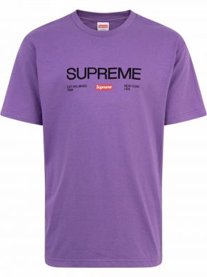 Camiseta Supreme violeta