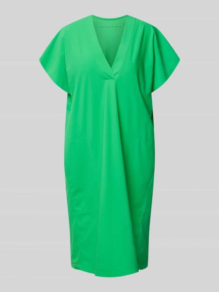 Sukienka midi z dekoltem w serek Raffaello Rossi zielona