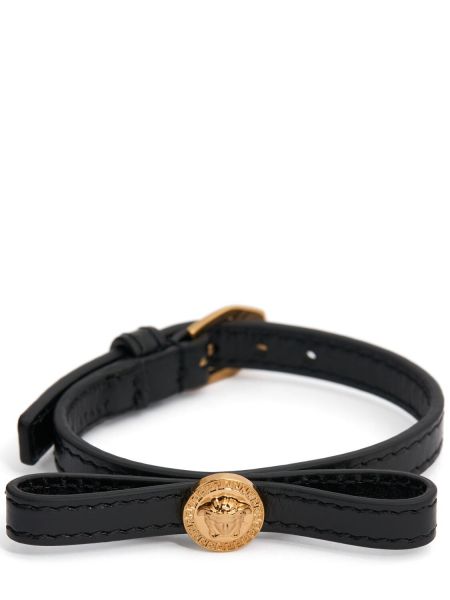 Armband i läder Versace svart