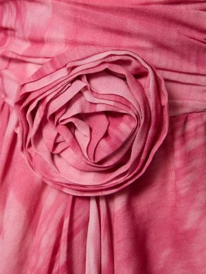 От вискоза мини рокля Blumarine розово