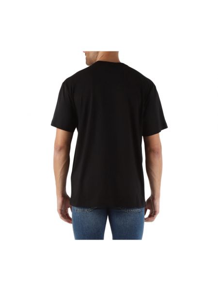 Camiseta de algodón con estampado Versace Jeans Couture negro
