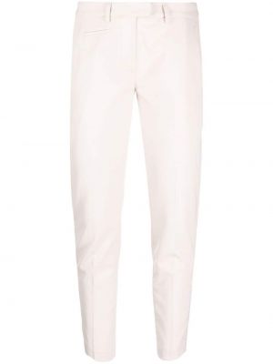 Pantaloni cu talie joasă Dondup alb