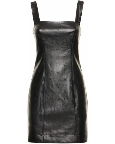 Sukienka mini z wiskozy Rotate czarna