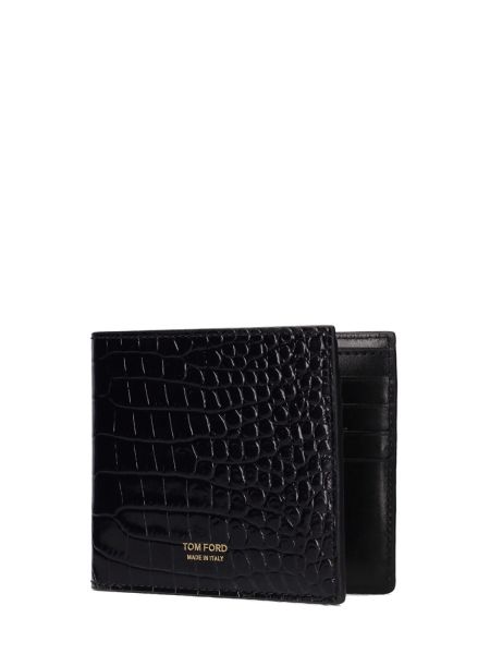 Kožená peňaženka Tom Ford čierna
