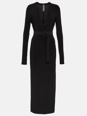 Jersey hosszú ruha Norma Kamali fekete