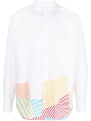 Памучна риза с принт Comme Des Garçons Homme Plus бяло