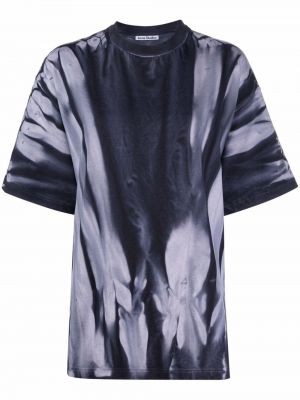 Camiseta con estampado tie dye Acne Studios gris