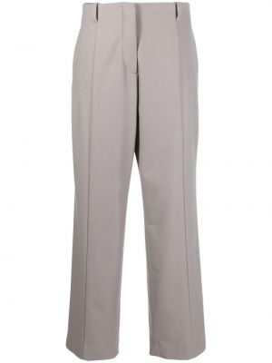 Voľné nohavice s nízkym pásom Calvin Klein sivá