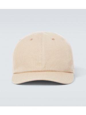 Gorra de algodón Kiton beige