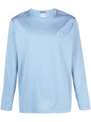 T-shirt en coton avec manches longues C.p. Company bleu