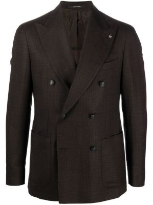 Montert lang blazer Tagliatore brun