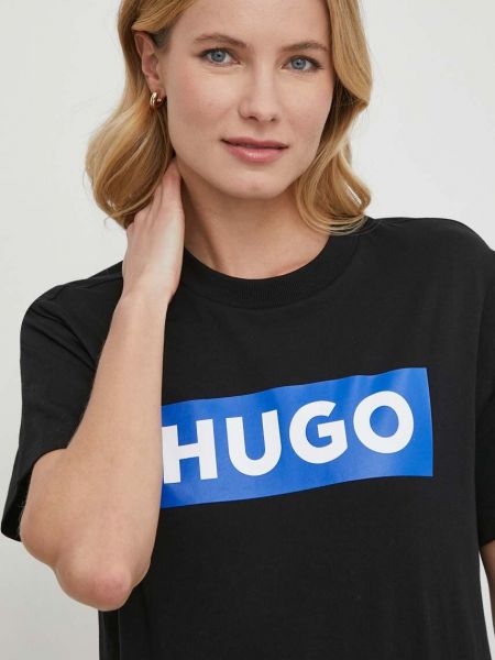 Bavlněné tričko Hugo Blue